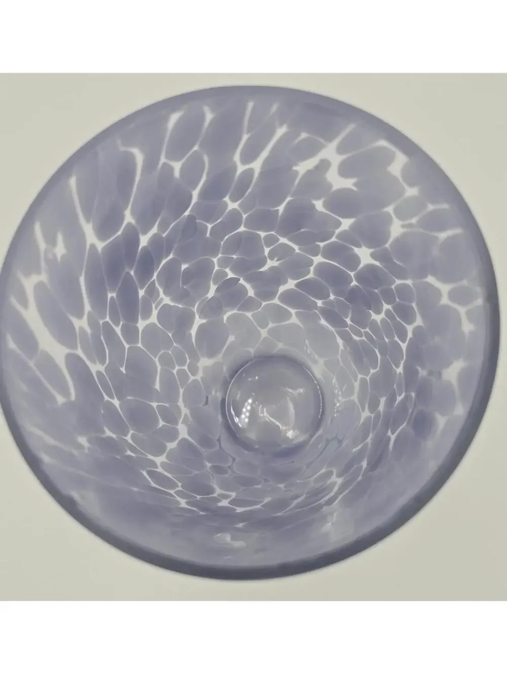 Hand-Blown Lavender Frit Art Glass Vase – Studio Glass Pebble Pattern Vase